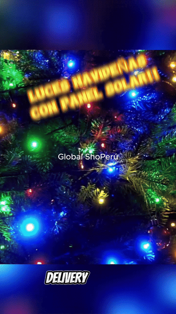 Luces Navideñas Con Panel Solar