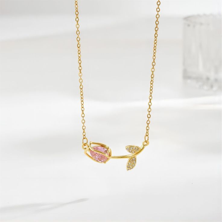 COLLAR  TULIPAN DORADO
